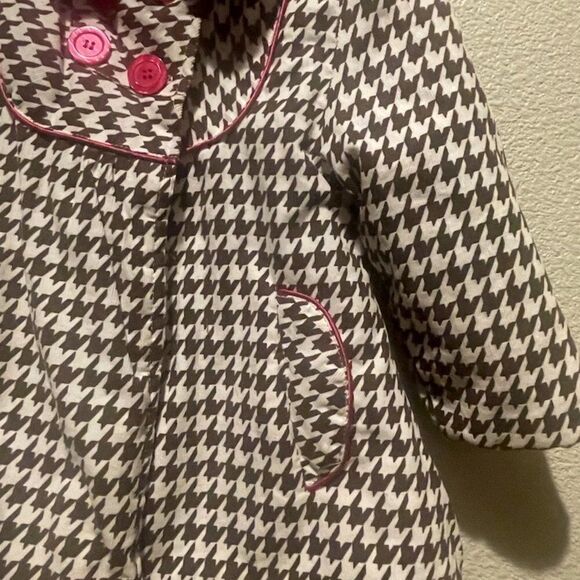 Penelope Mack LTD Girl Checkered Coat Size 24M - Picture 4 of 8
